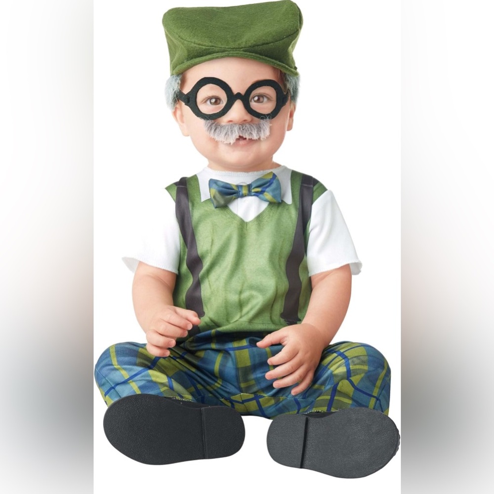 Infant old man/ 100 days costume